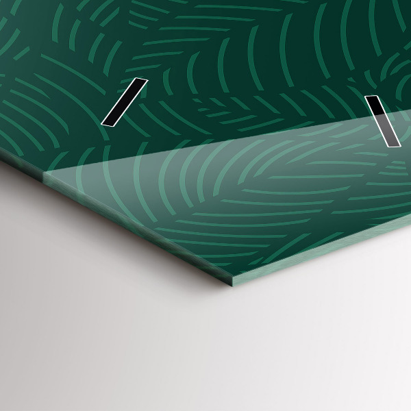 Horloge murale verticale Motif de feuille