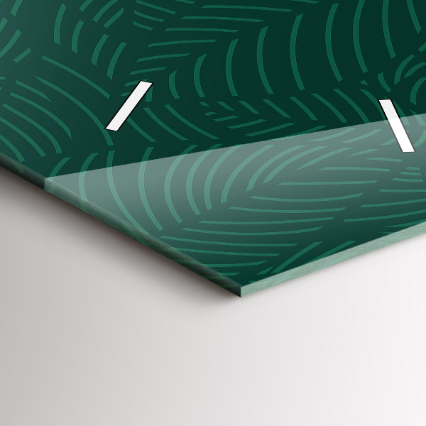 Horloge murale verticale Motif de feuille