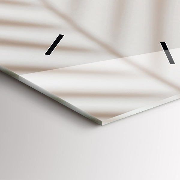 Horloge murale verticale Abstraction crémeuse