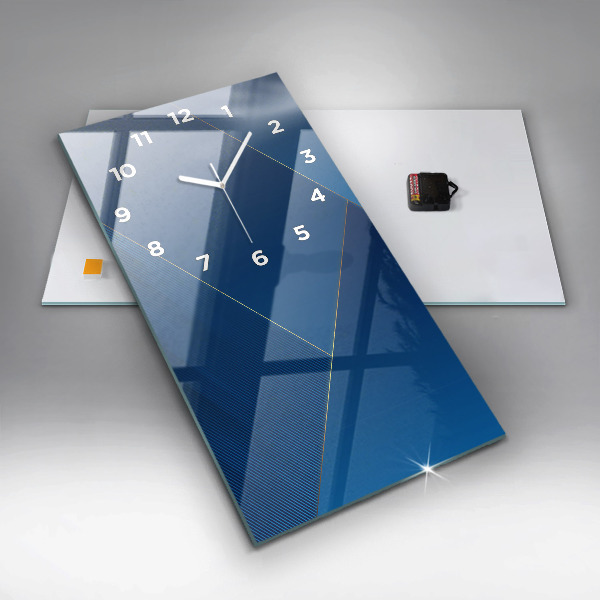 Horloge murale verticale Abstraction décorative