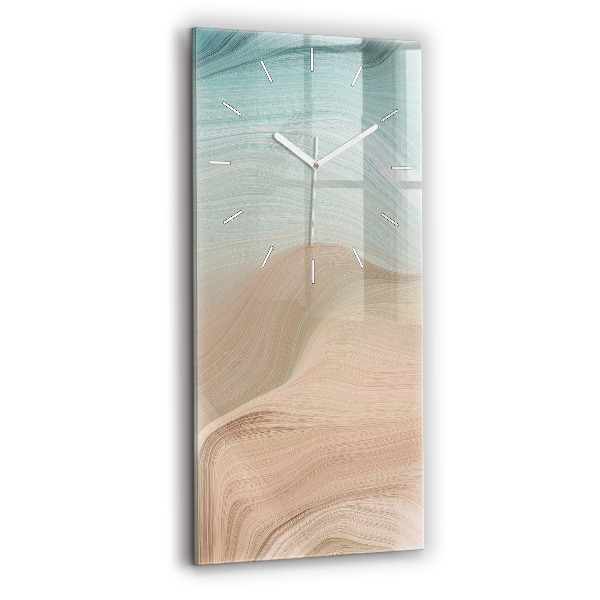 Horloge murale verticale Abstraction des vagues