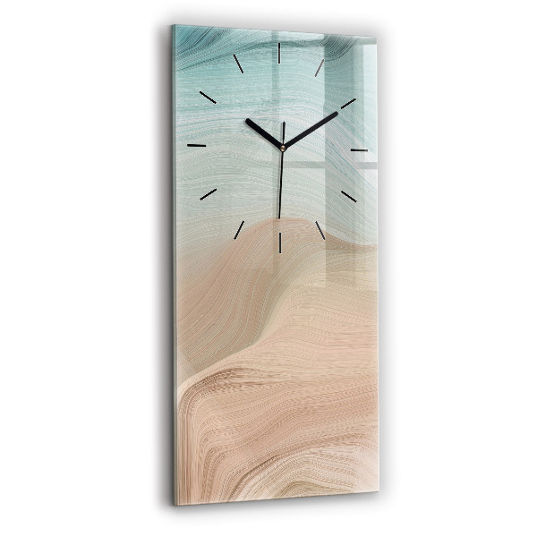 Horloge murale verticale Abstraction des vagues
