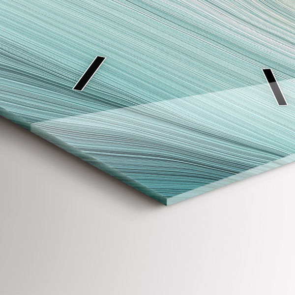 Horloge murale verticale Abstraction des vagues