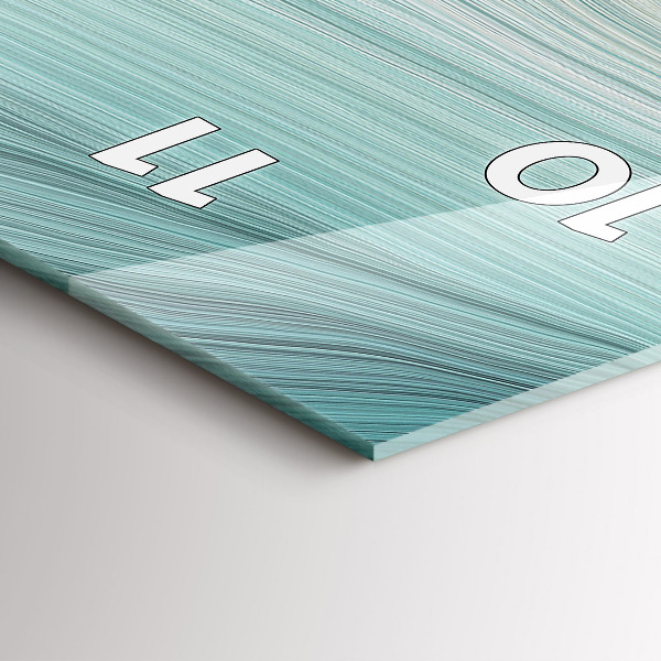 Horloge murale verticale Abstraction des vagues