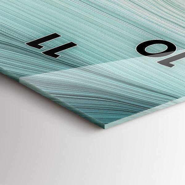 Horloge murale verticale Abstraction des vagues