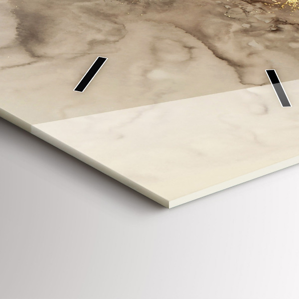 Horloge murale verticale Art moderne beige