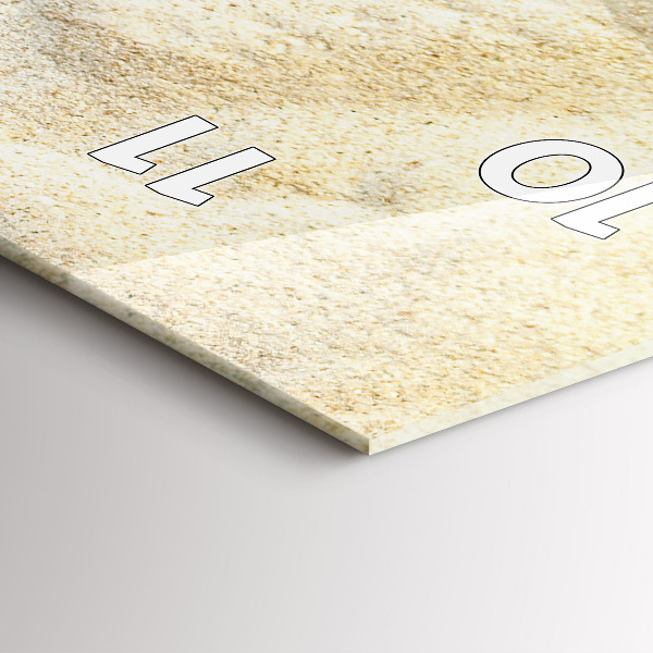 Horloge murale verticale 'Sable à l''ombre des palmiers'