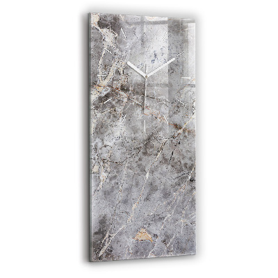 Horloge murale verticale Marbre granit gris