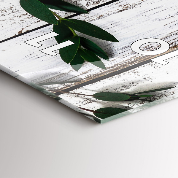 Horloge murale verticale Planches en bois clair