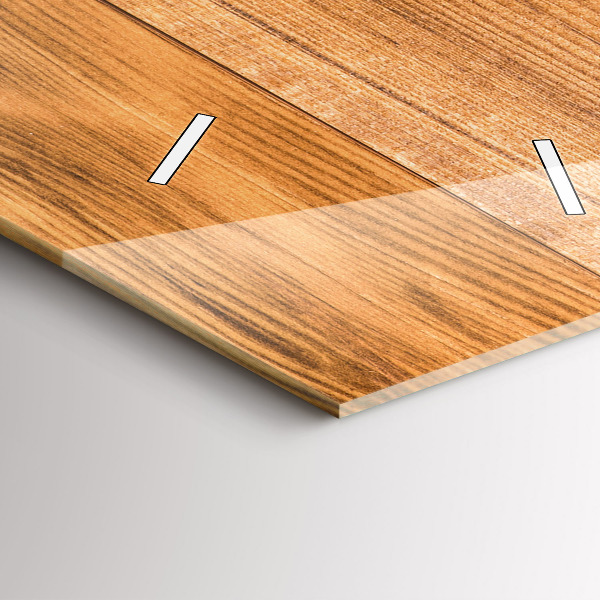 Horloge murale verticale planches de bois