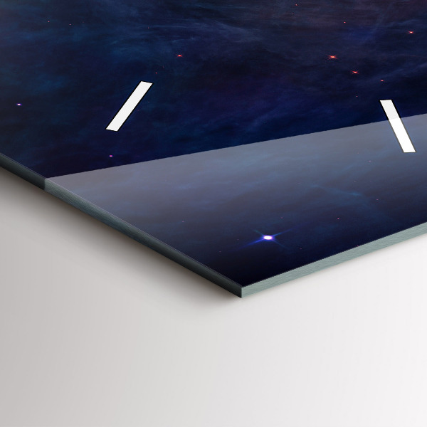 Horloge murale verticale Galaxie et étoiles