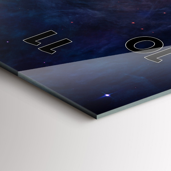 Horloge murale verticale Galaxie et étoiles