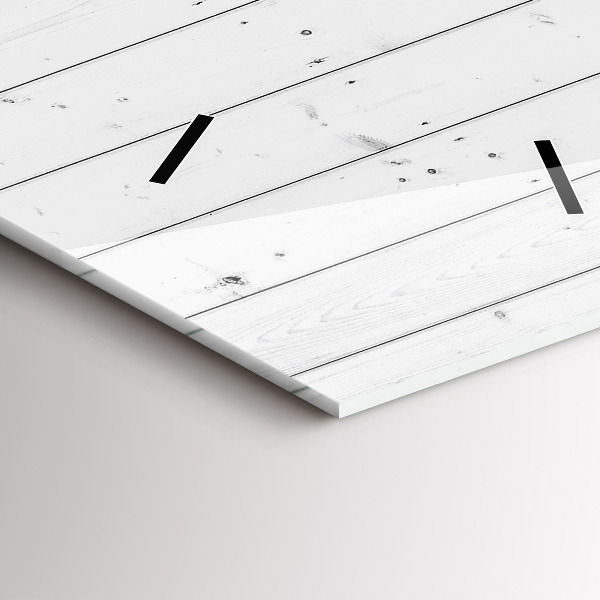 Horloge murale verticale Motif de panneaux en bois