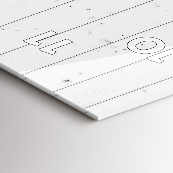 Horloge murale verticale Motif de panneaux en bois