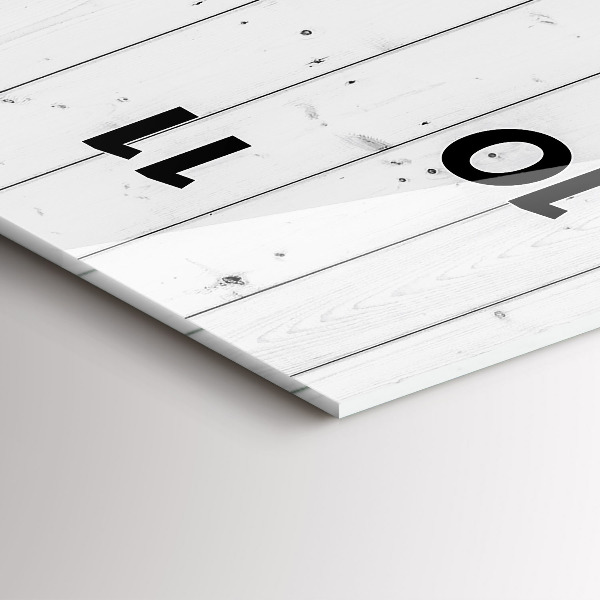 Horloge murale verticale Motif de panneaux en bois