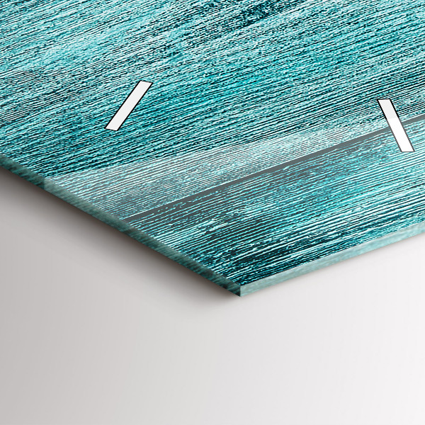 Horloge murale verticale Vieux bois bleu