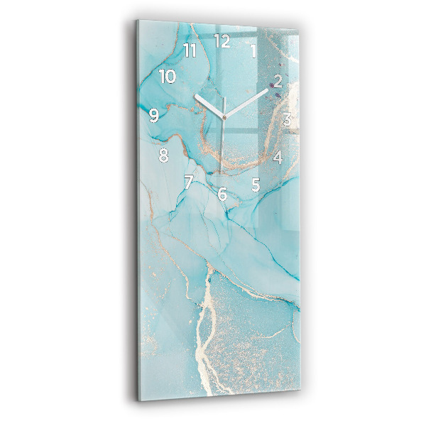 Horloge murale verticale Marbre décoratif