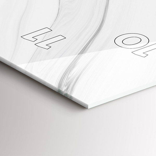 Horloge murale verticale Marbre décoratif