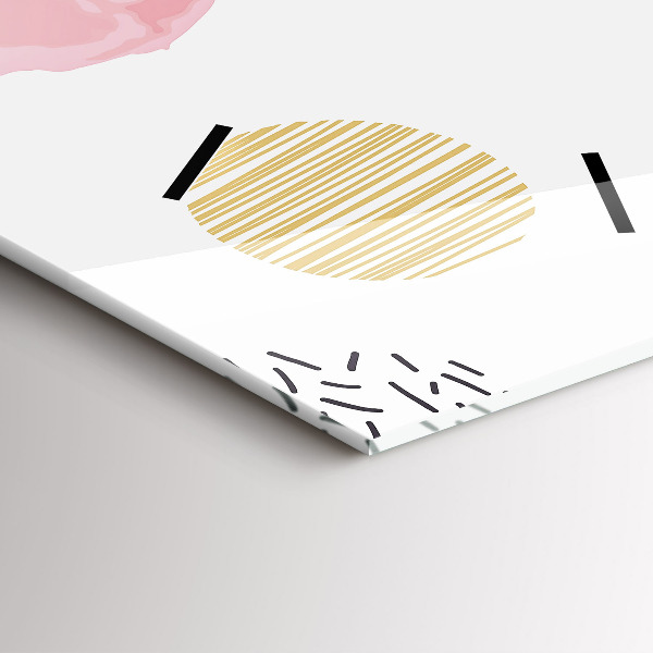 Horloge murale verticale Motif géométrique