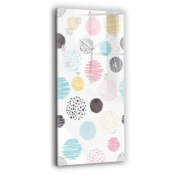 Horloge murale verticale Motif géométrique