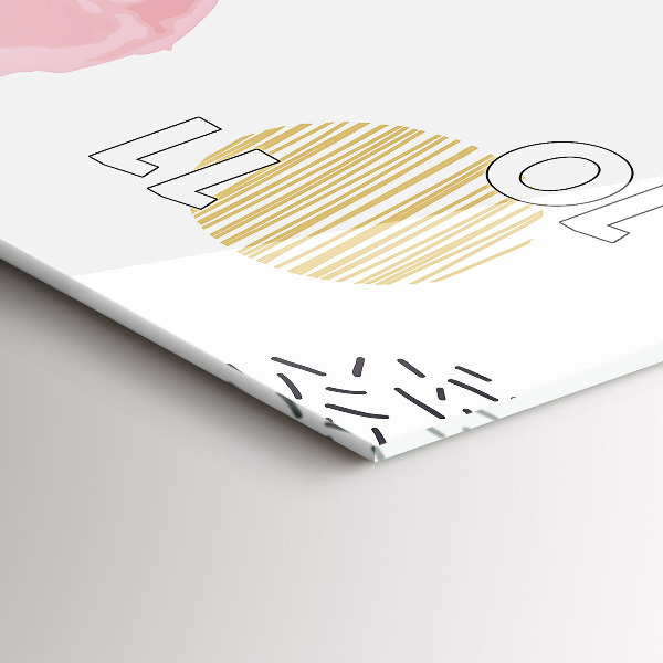 Horloge murale verticale Motif géométrique