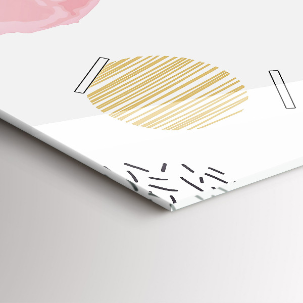 Horloge murale verticale Motif géométrique