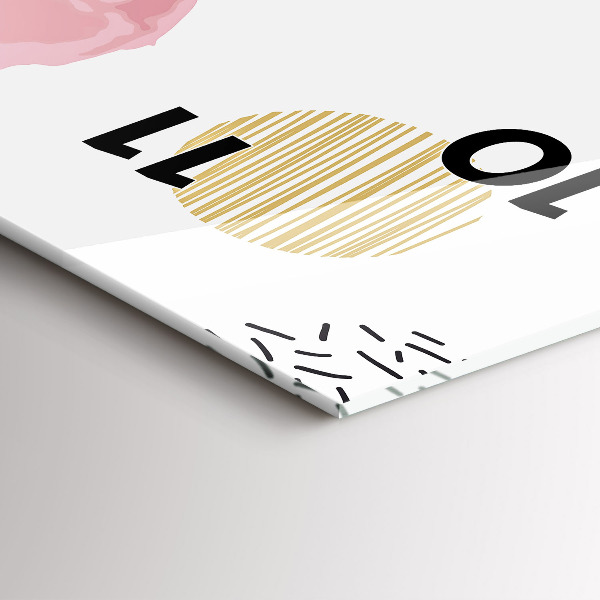 Horloge murale verticale Motif géométrique