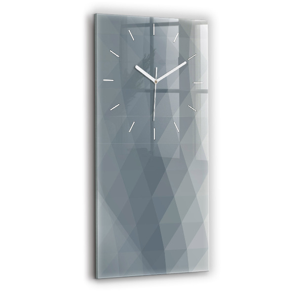 Horloge murale verticale Abstraction grise