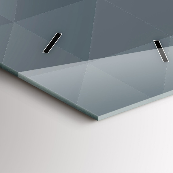 Horloge murale verticale Abstraction grise