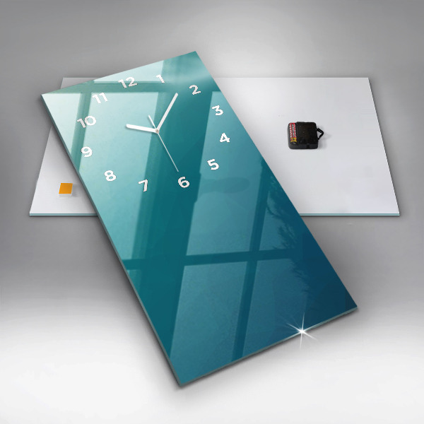 Horloge murale verticale Abstraction de la mer