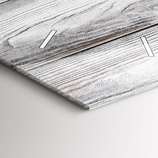 Horloge murale verticale planches peintes