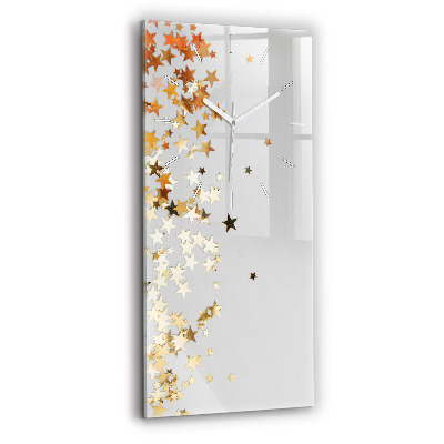 Horloge murale verticale Étoiles sur fond clair