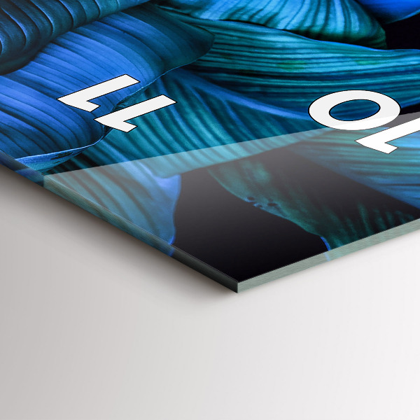 Horloge murale verticale Nature tropicale