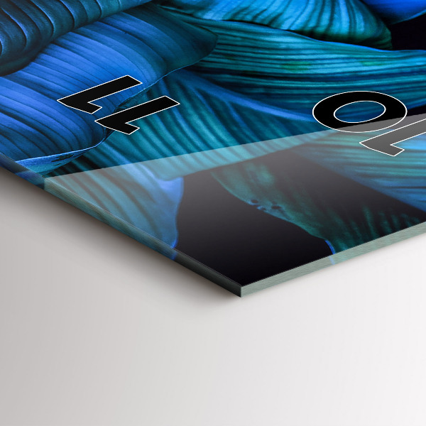 Horloge murale verticale Nature tropicale