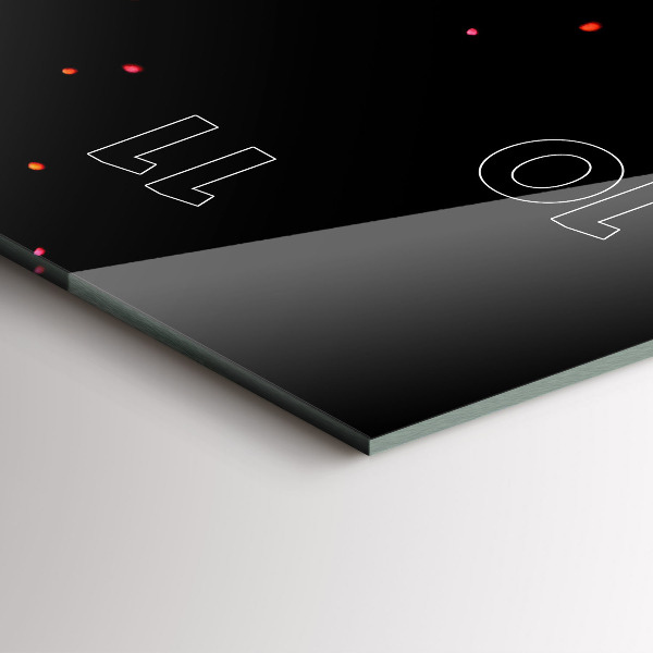 Horloge murale verticale Explosion de couleurs