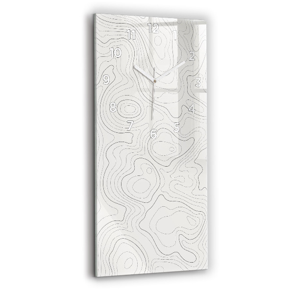 Horloge murale verticale 'Taches d''abstraction'