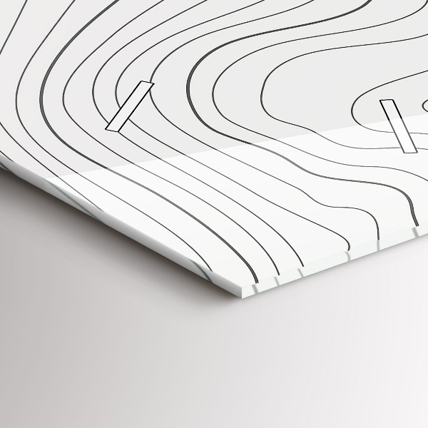 Horloge murale verticale 'Taches d''abstraction'