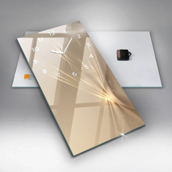 Horloge murale verticale Lumière abstraite