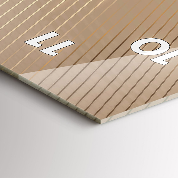 Horloge murale verticale Lumière abstraite