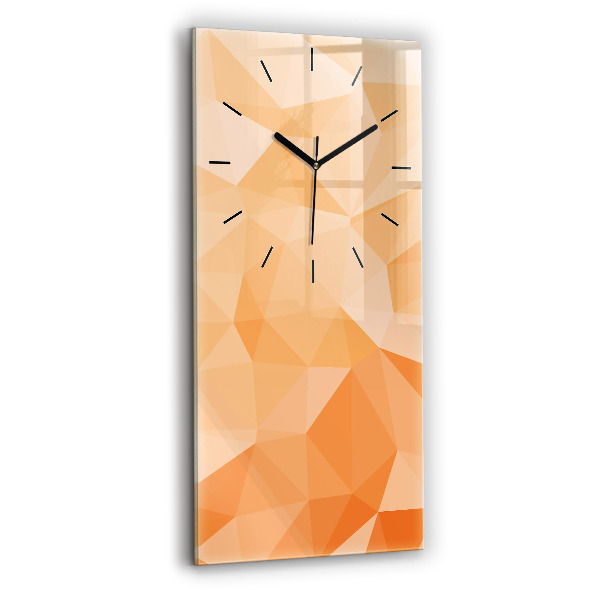 Horloge murale verticale 'Triangles d''abstraction'