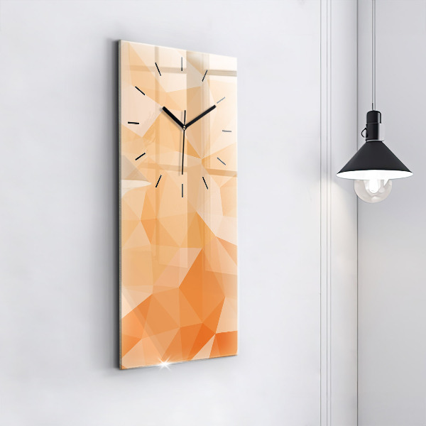 Horloge murale verticale 'Triangles d''abstraction'