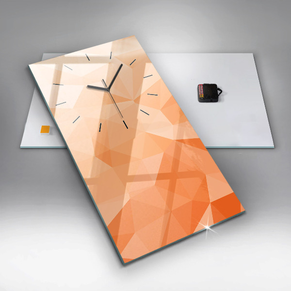 Horloge murale verticale 'Triangles d''abstraction'