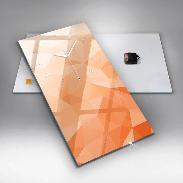 Horloge murale verticale 'Triangles d''abstraction'