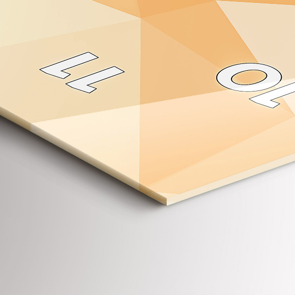 Horloge murale verticale 'Triangles d''abstraction'