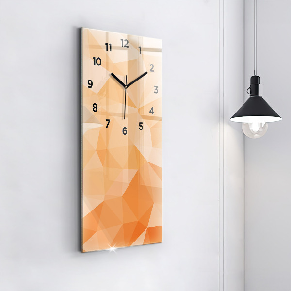 Horloge murale verticale 'Triangles d''abstraction'
