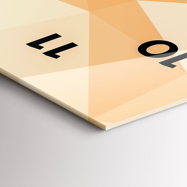 Horloge murale verticale 'Triangles d''abstraction'