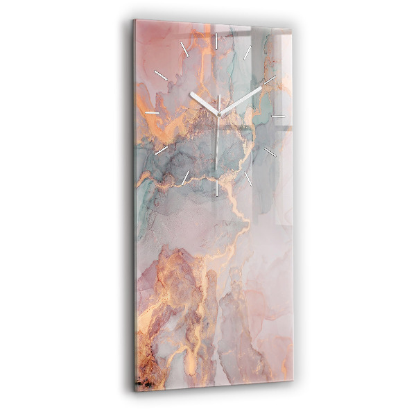 Horloge murale verticale Texture de marbre
