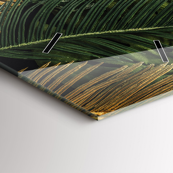 Horloge murale verticale Feuilles de la jungle