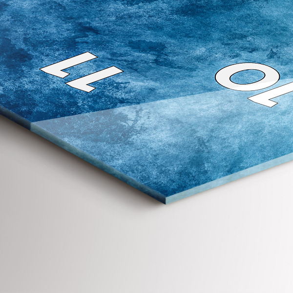 Horloge murale verticale Eau de captage