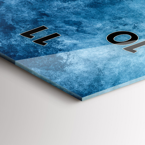 Horloge murale verticale Eau de captage